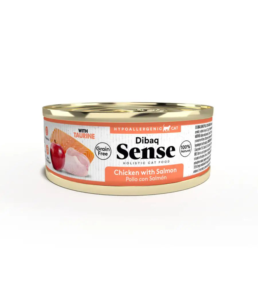 Dibaq Sense Gatos Lata Pollo y Salmón 70gr