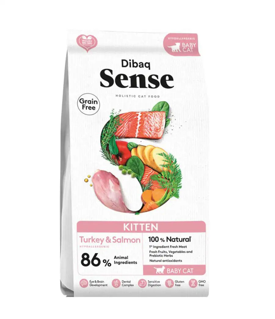 Dibaq Sense Gatitos Pavo Y Salmon 1.5K