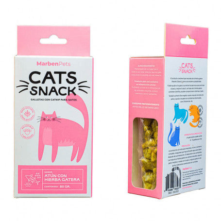 Cats Snaks Galletas Atún y Hierba Gatera Gatos