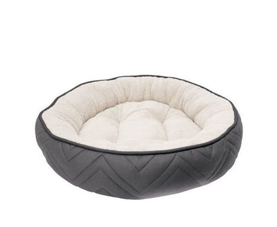 DOGIT Dreamwell Cama Redonda Gris/blanco