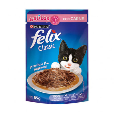 Felix Classic Gatitos Carne 85g