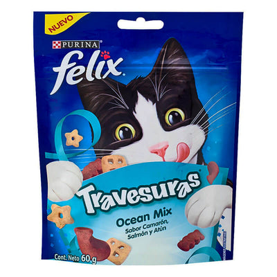 Felix Snack Gatos Travesuras Ocean Mix