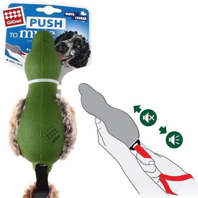 GiGwi Pato Verde Cola de Felpa