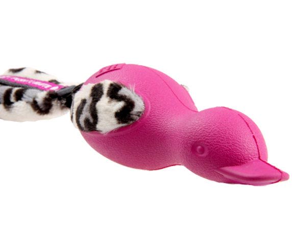 GiGwi Pato Fucsia Cola de Felpa
