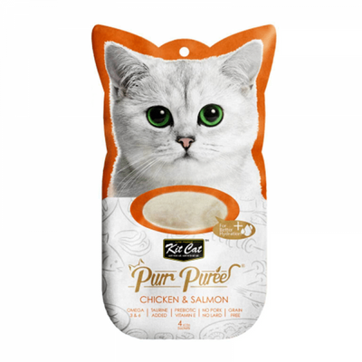 Kit Cat Purr Puree Pollo & Salmon