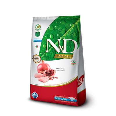 N&D Prime Gato Castrado Pollo y Granada