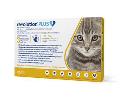 Revolution® Plus Gatos 0,25mg 1,25-2,5kg