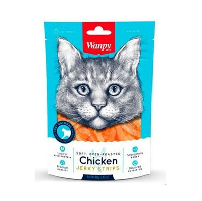 Wanpy Snack Gato Soft Chicken Jerky Strips 80g